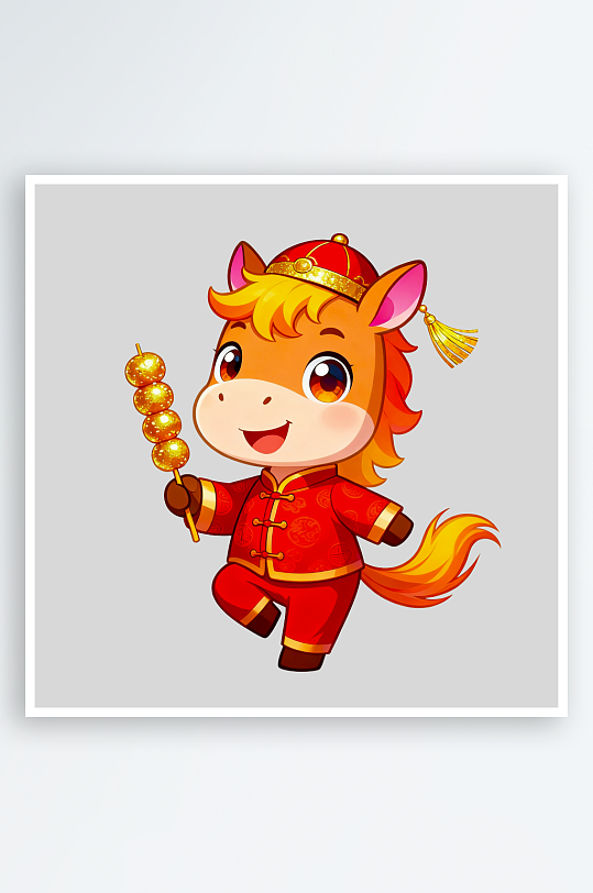 马年IP卡通马免抠png图片-众图网