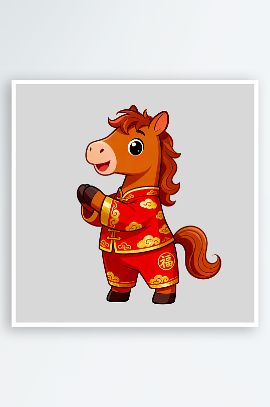 马年IP卡通马免抠png图片-众图网