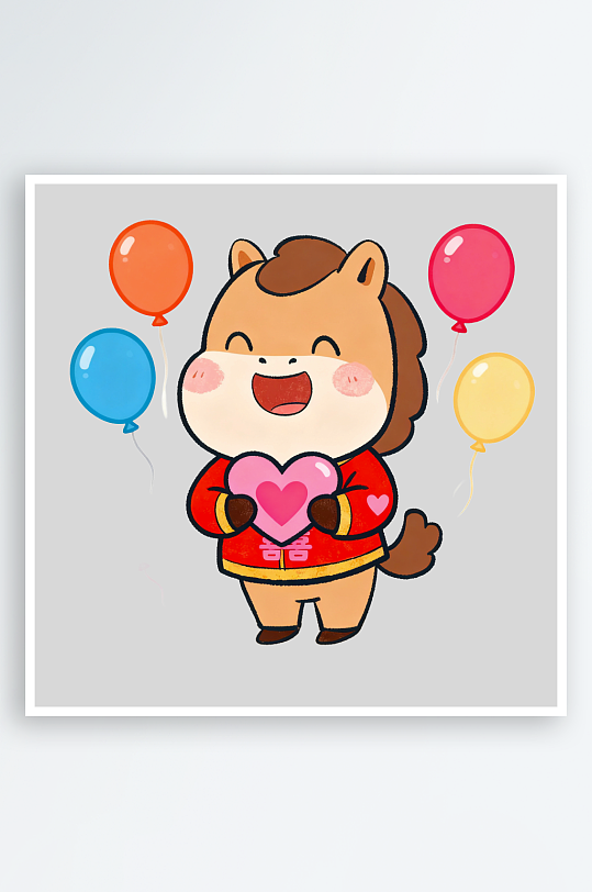 马年IP卡通马免抠png图片-众图网