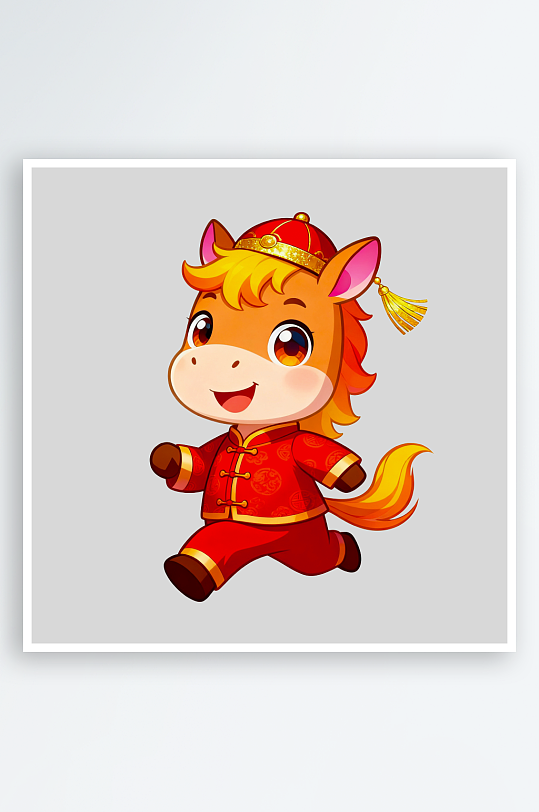 马年IP卡通马免抠png图片-众图网