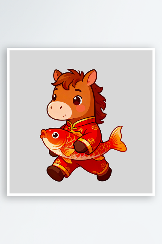 马年IP卡通马免抠png图片-众图网