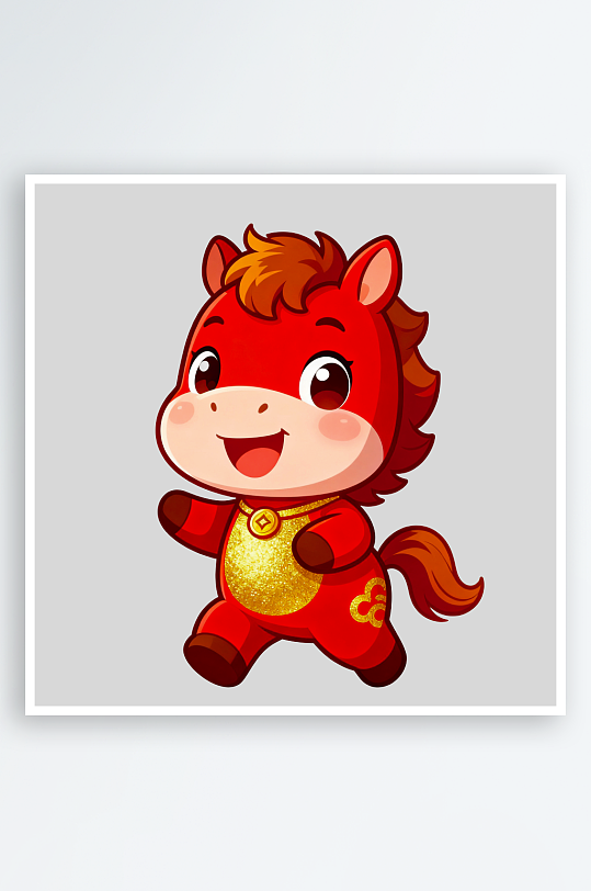 马年IP卡通马免抠png图片-众图网