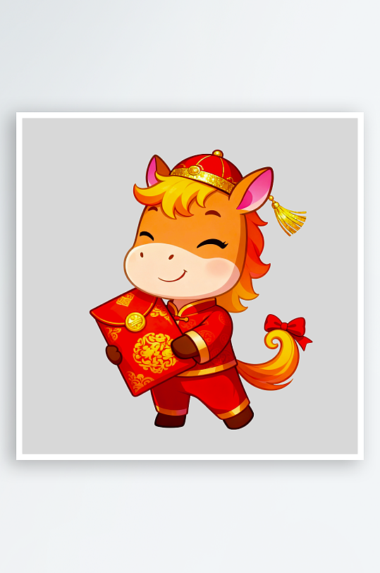 马年IP卡通马免抠png图片-众图网