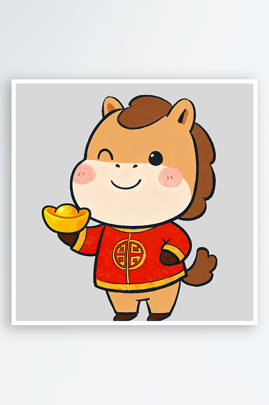 马年IP卡通马免抠png图片-众图网