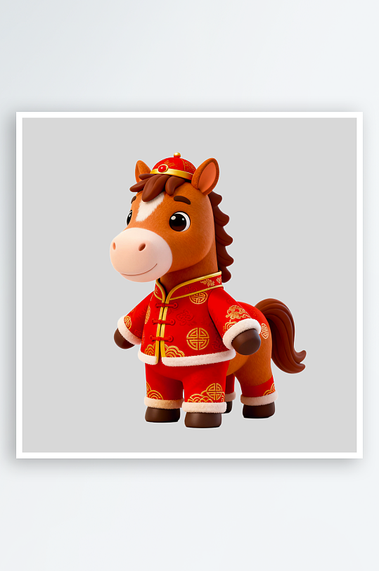 马年IP卡通马免抠png-众图网