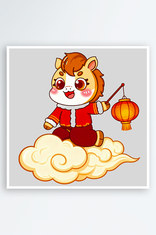 马年IP卡通马免抠png-众图网