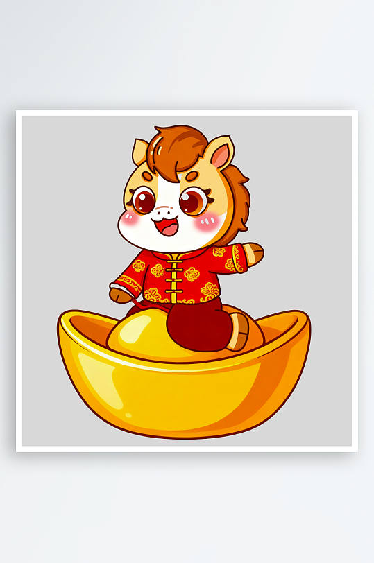 马年IP卡通马免抠png-众图网