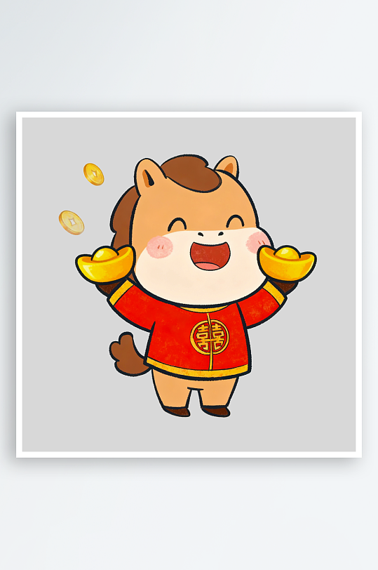 马年IP卡通马免抠png-众图网