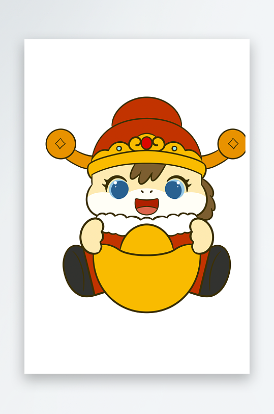 水彩马卡通马免抠素材-众图网