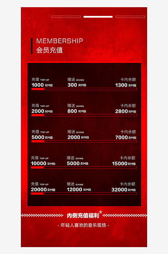 酒吧KTV会员充值海报模板-众图网