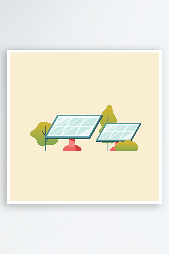 矢量新能源插画模板-众图网