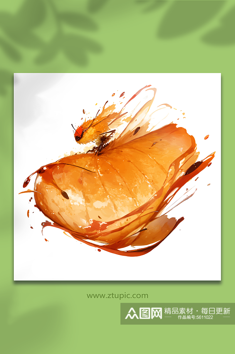 橙色原创创意美食类酱手绘矢量素材11酱汁素材