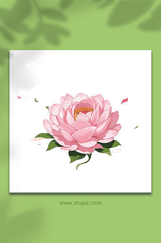 粉色手绘矢量水花花瓣素材8