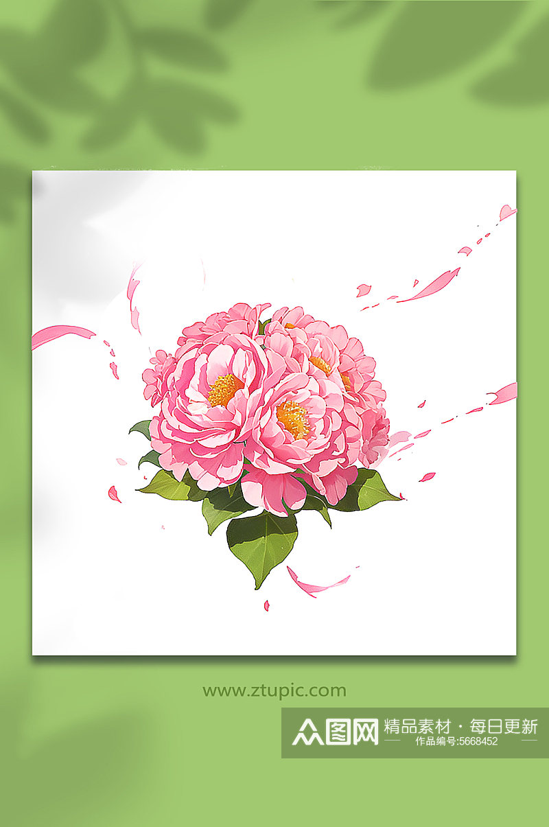 粉色唯美浪漫花朵花束免抠素材277素材