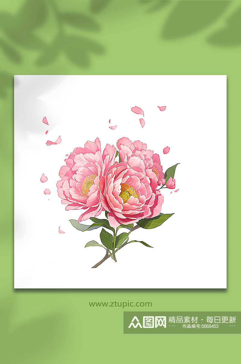 粉色唯美浪漫花朵花束免抠素材281素材