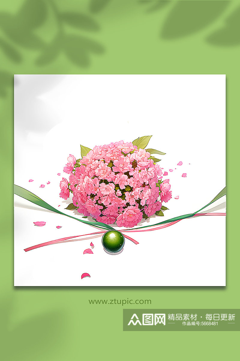 粉色唯美浪漫花朵花束免抠素材309素材