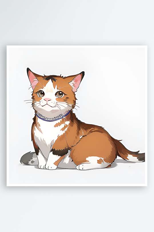 手绘猫咪卡通素材