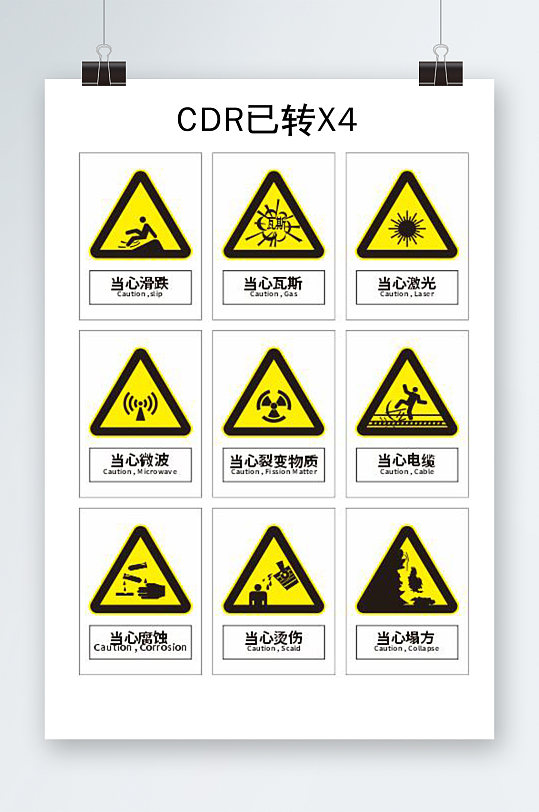 安全标志警告标志-众图网