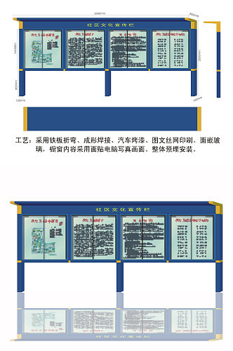 社区文化宣传栏设计