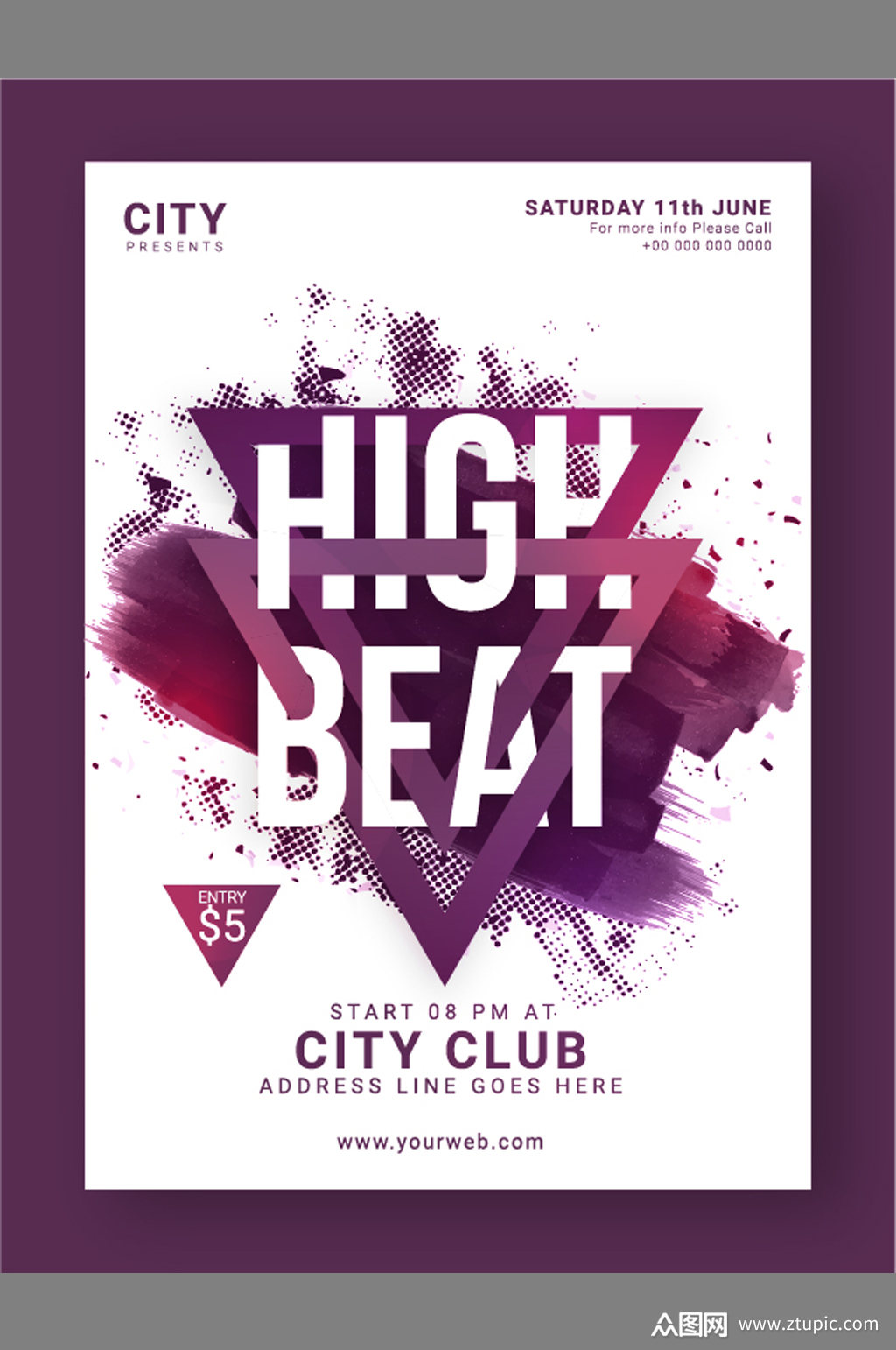 醒目冲击力海报素材免费下载,本作品是由彦彩阁上传的原创平面广告