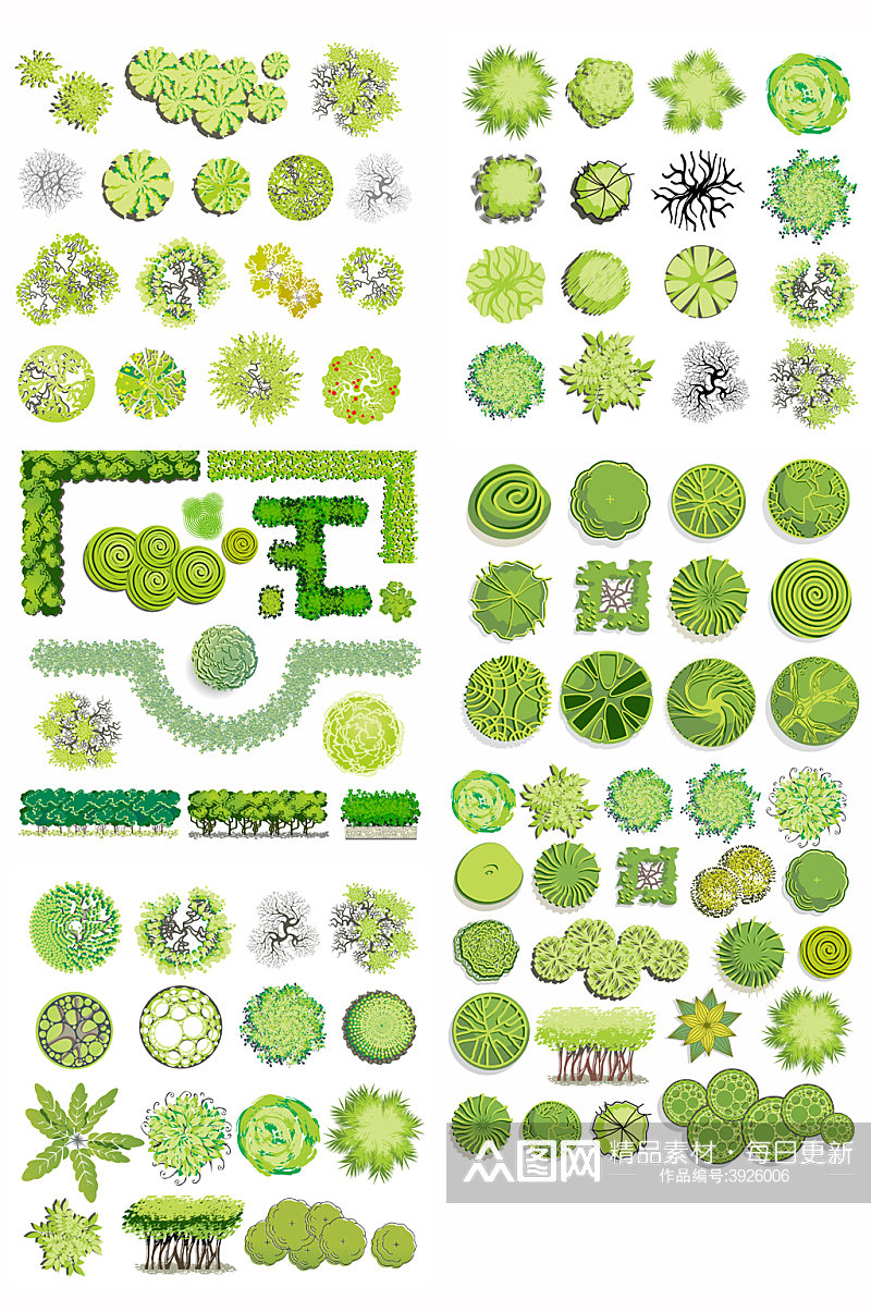 树木绿植景观装饰平面素材