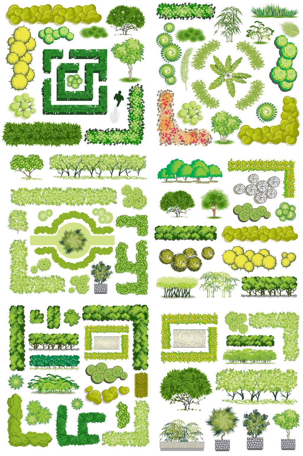 绿篱平面素材图片