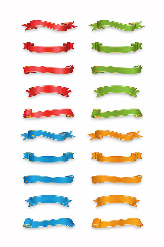 小标题标题框飘带-众图网