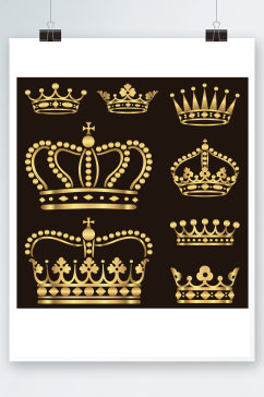 金色质感皇冠设计