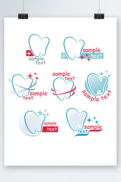 创意牙齿图标设计