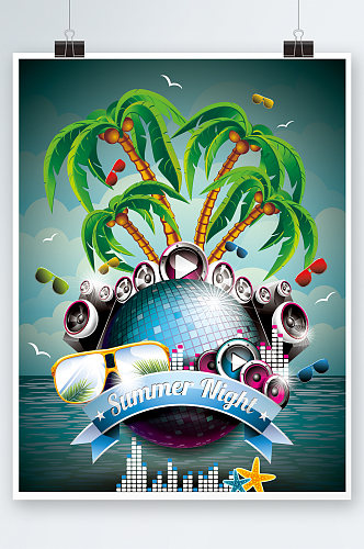 椰树音乐海报设计