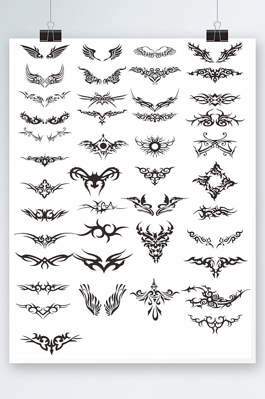 矢量个性天使翅膀素材下载-众图网