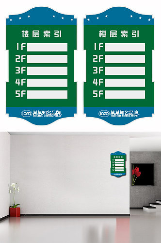 楼层索引牌楼层指示