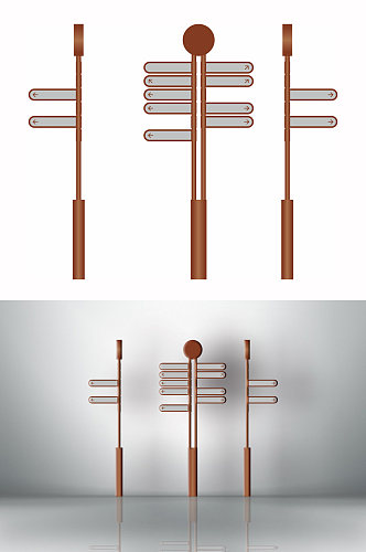 路牌指示牌导视设计