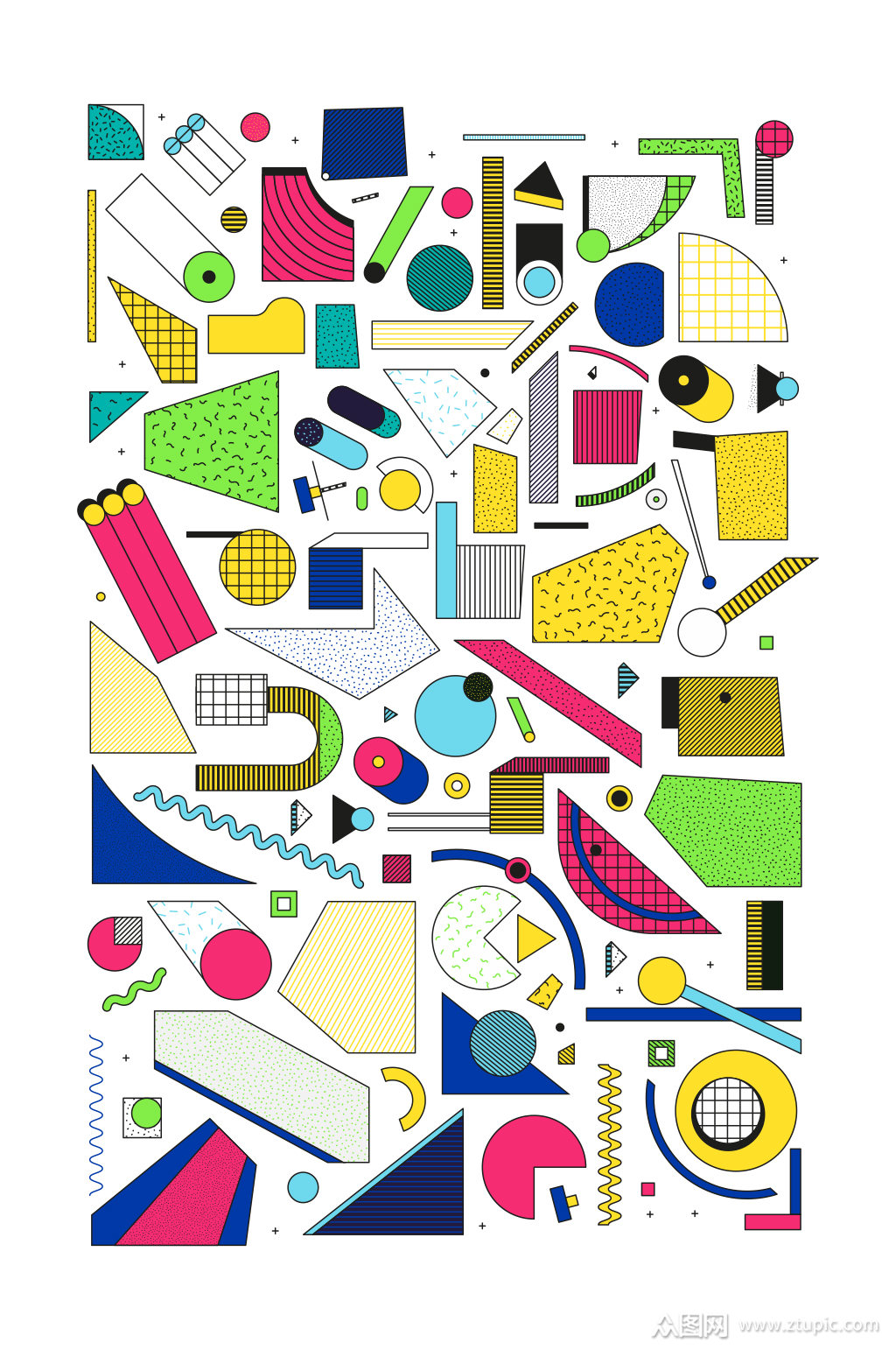 创意几何图形海报样式素材