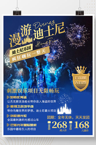 上海迪士尼旅游海报