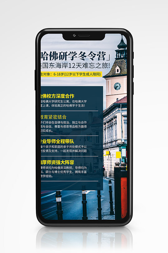 出國(guó)研學(xué)旅行手機(jī)海報(bào)度假休學(xué)旅游