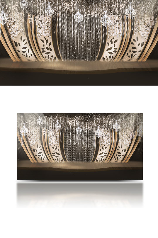 暗香槟色简约欧系婚礼迎宾区背景板迎宾浪漫-众图网