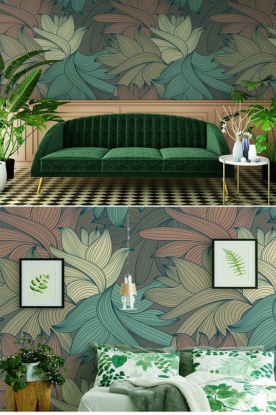 热爱植物树叶墙纸-众图网