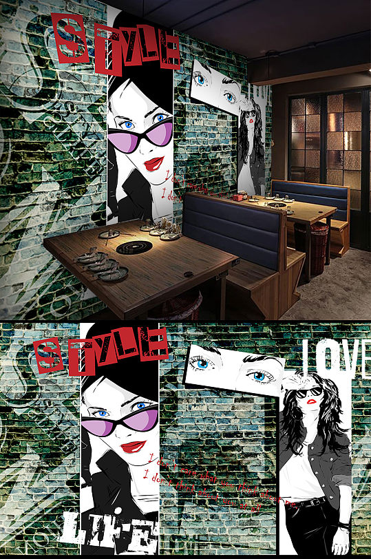 时尚主题墙图片-时尚主题墙素材下载-众图网