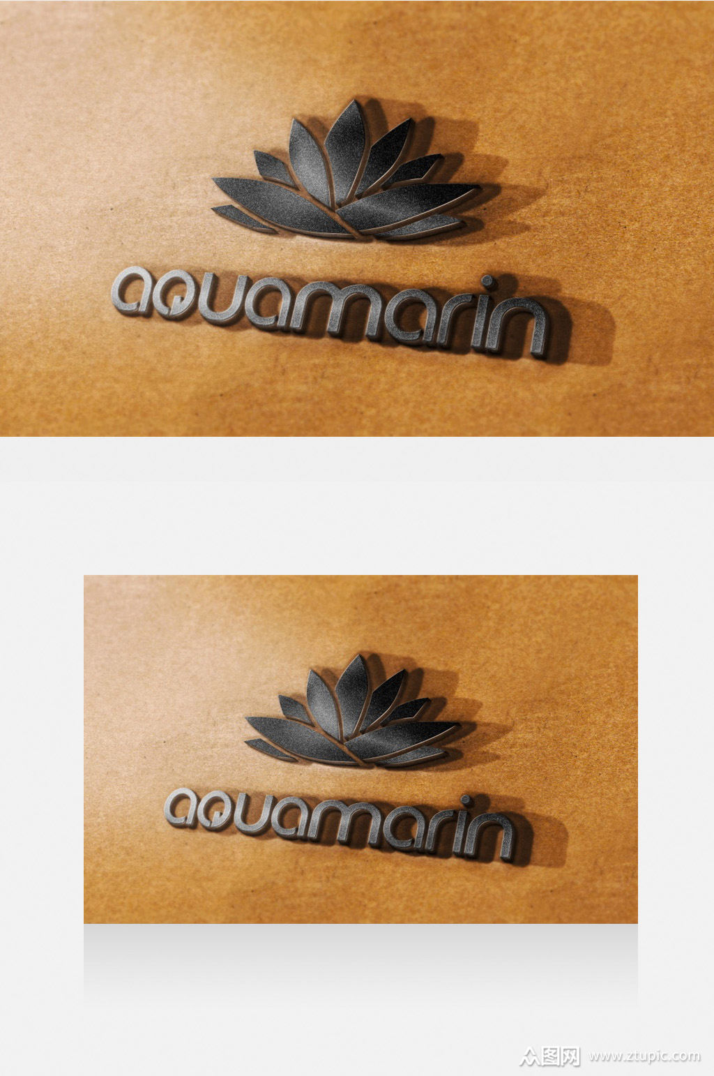 质感黑色logo样机