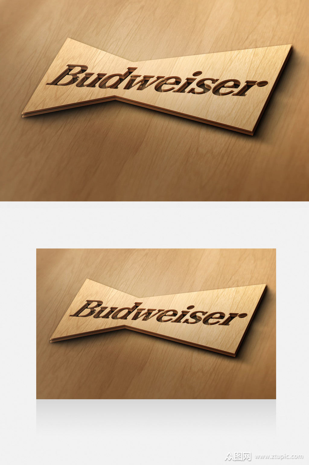 立体金色logo样机模板下载-编号201755-众图网