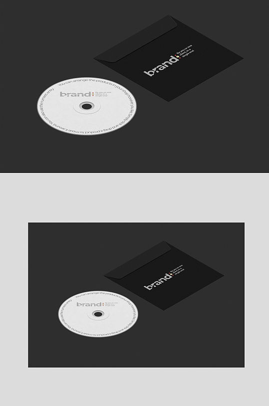 光盘vcd贴图样机