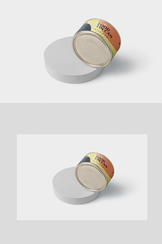 狗粮罐头铁盒包装样机