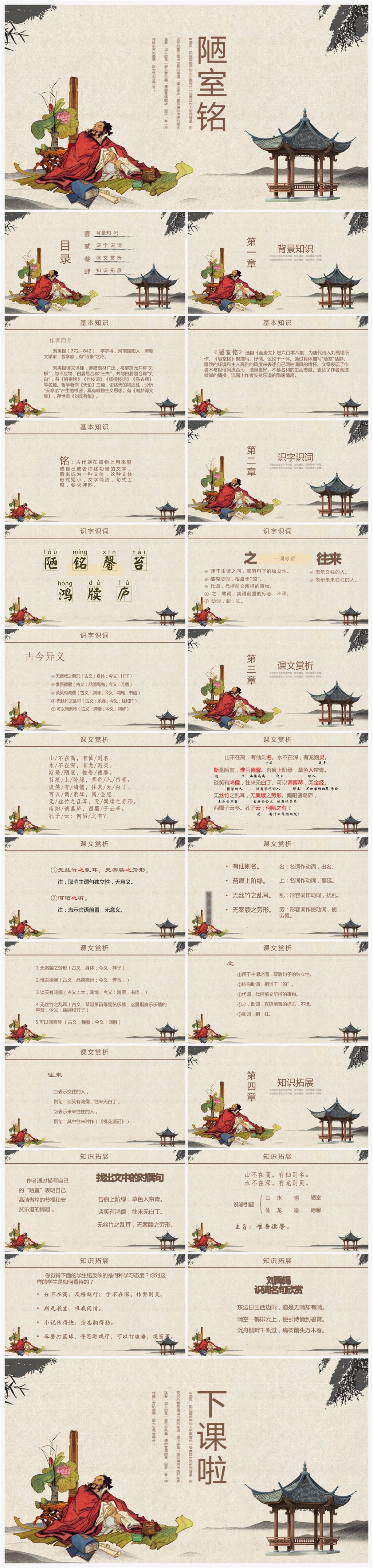 7年级陋室铭语文课件PPT素材