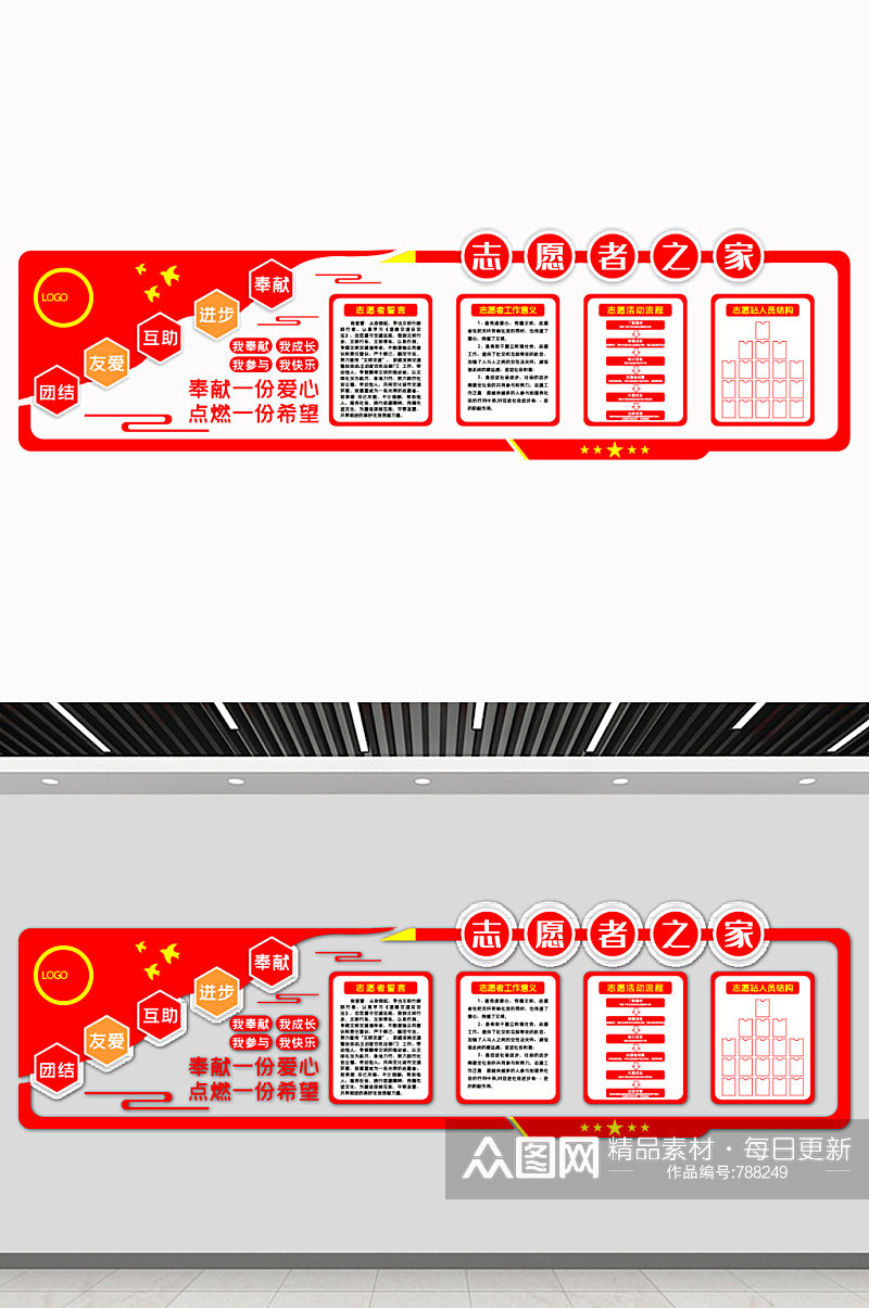 志愿者之家文化墙素材
