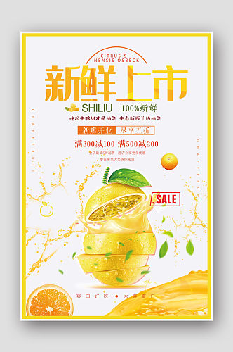 水果促销柠檬海报