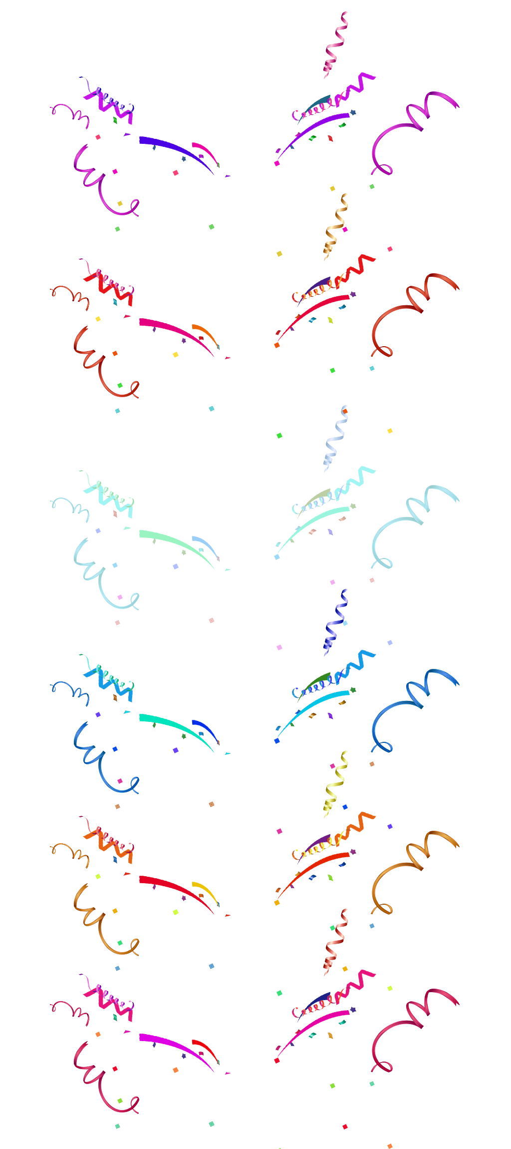 飘带悬浮气氛节日素材