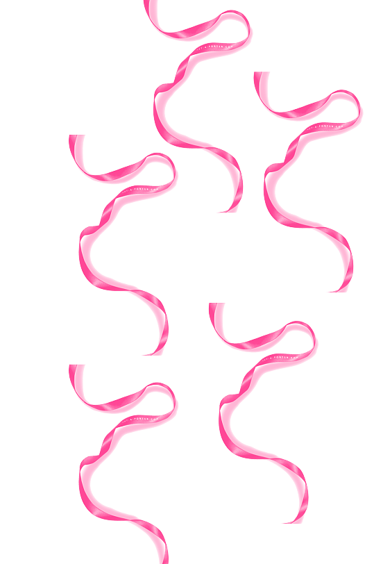 粉红色丝带飘带元素