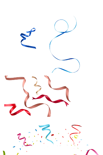 彩色飘带元素免扣