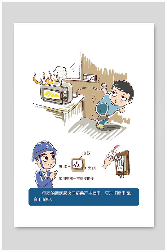 电力安全宣传海报